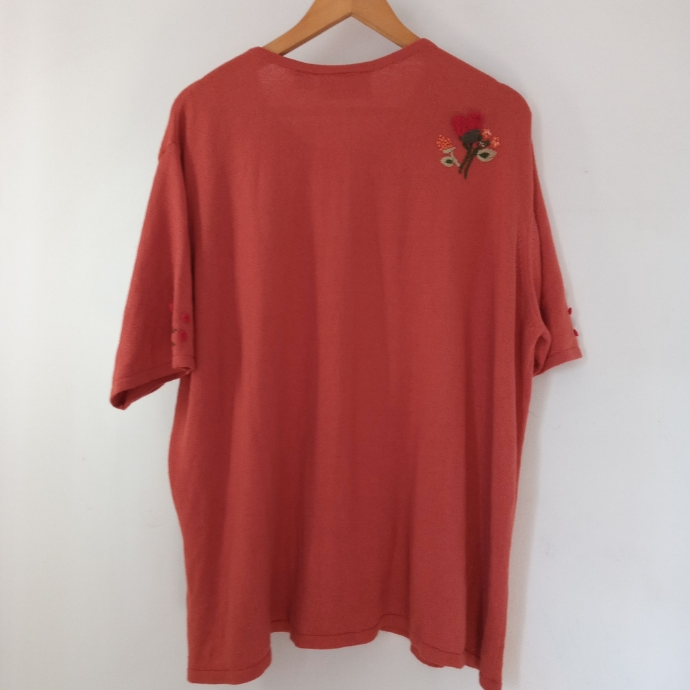 C.S.T. Studio 2X Knit Sweater Embroidered Top - Picture 3 of 13